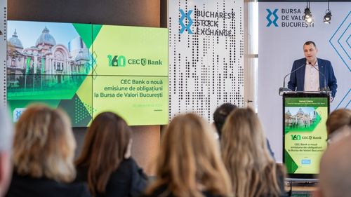 CEC Bank a listat la Bursa de la București o nouă emisiune de obligațiuni de 300 de milioane de euro