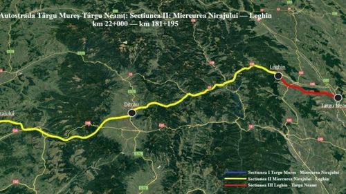 Autostrada Unirii A8. Contractul pentru construcția lotului Miercurea Nirajului – Sărăţeni a fost semnat de CNAIR cu o asociere de firme turco-române