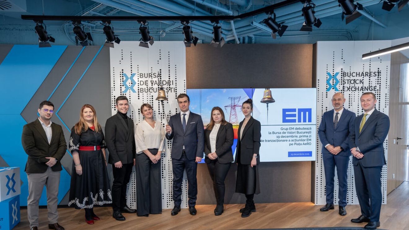 Acțiunile Grup EM intră la tranzacționare pe Piața AeRO a Bursei de Valori București