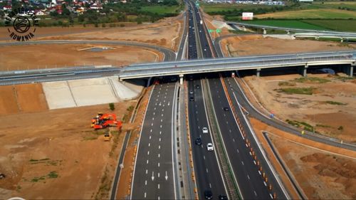 VIDEO Update CNAIR inaugurează oficial încă 10 kilometri de pe Autostrada A0 Sud/ Circulație integrală pe autostradă din Bragadiru până la Constanța