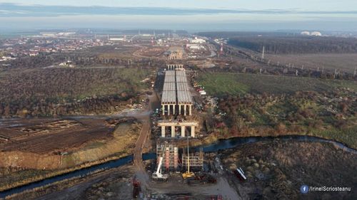 FOTO-VIDEO Autostrada A0 Nord. Peste 760 de muncitori și 266 de utilaje mobilizate pe șantierul Lotului 1 / Secțiunea va fi dată în circulație în două etape