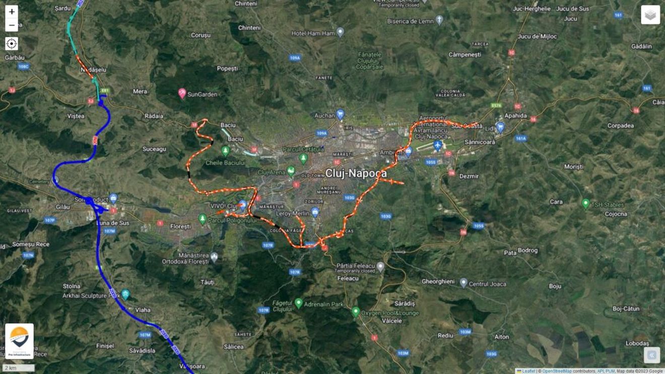 Primăria Cluj-Napoca a anulat și a doua licitație pentru Centura Metropolitană / Boc ratează semnarea contractului la 7 ani de la preluarea proiectului