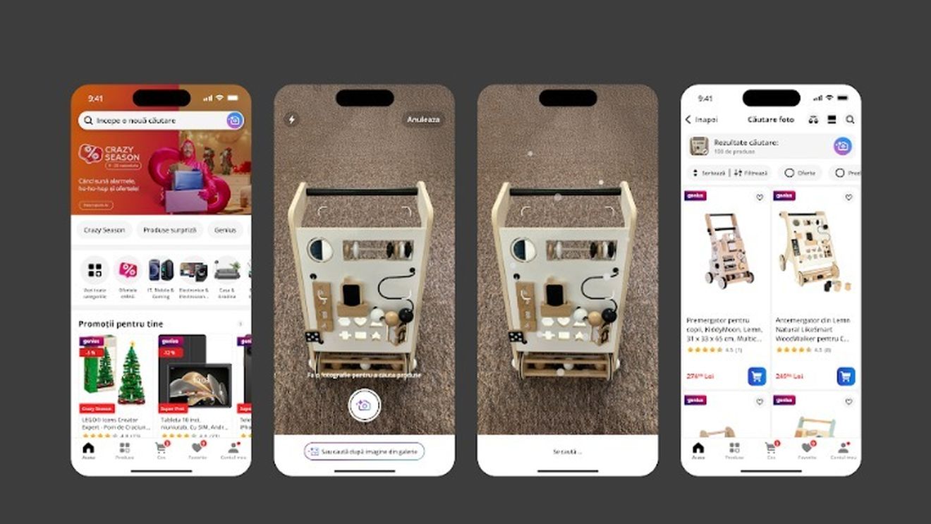 Circa 20% dintre produsele comandate de utilizatorii eMAG cu ajutorul căutării vizuale au fost descoperite mult mai ușor, spune Alexandru Constantinescu - product director discovery eMAG