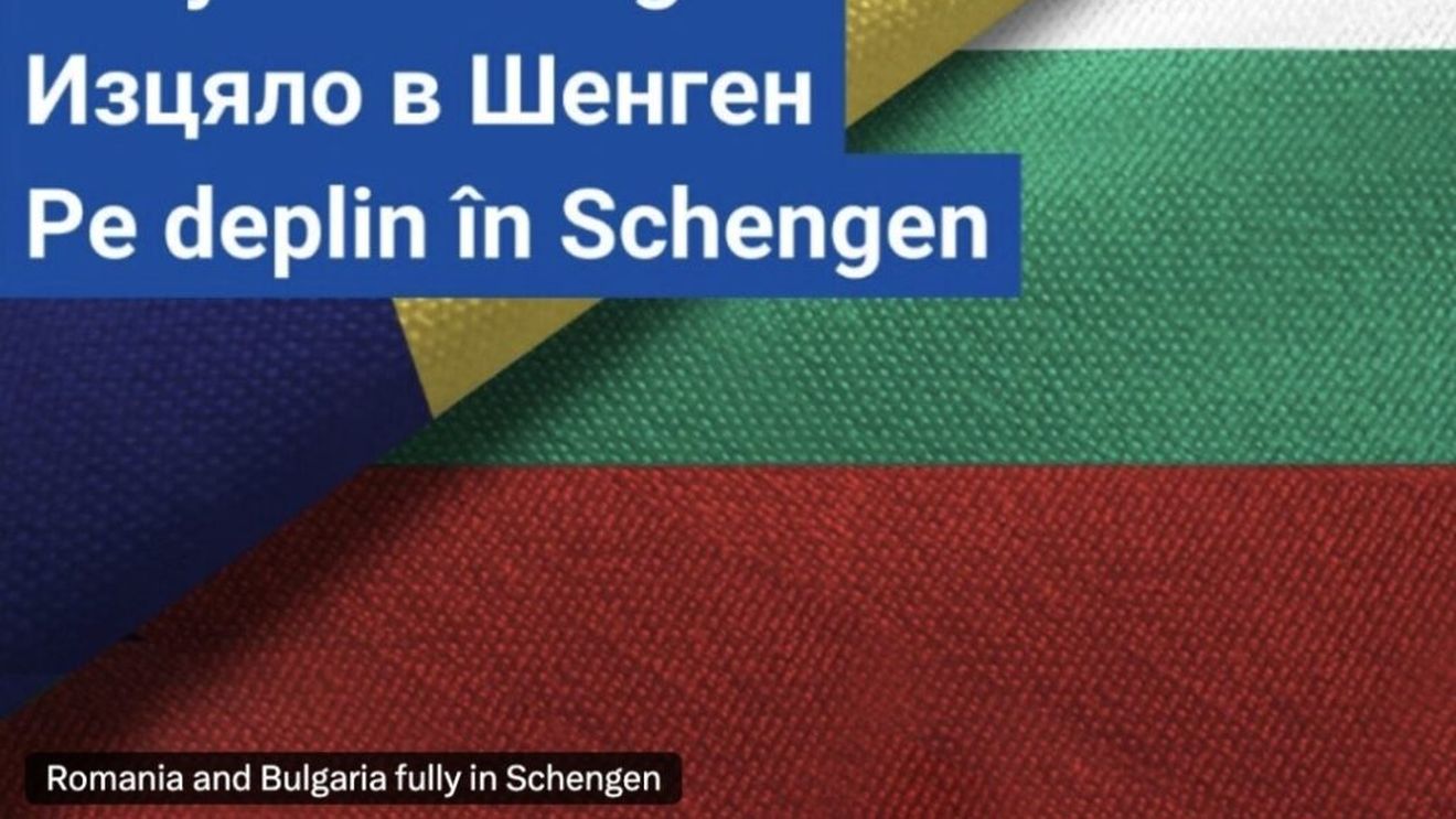 Ursula von der Leyen salută integrarea deplină a României și Bulgariei și României în spațiul de liberă circulație: “Pe deplin în Schengen - acolo unde vă este locul”