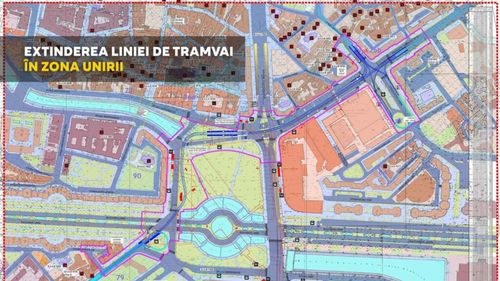 Buletin de București: Linia de tramvai din Piața Unirii va fi construită de Primăria Sectorului 4
