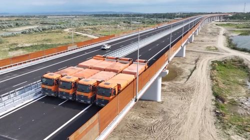 VIDEO Autostrada Moldovei A7. Podul peste râul Buzău ar putea fi deschis până la sfârșitul lunii